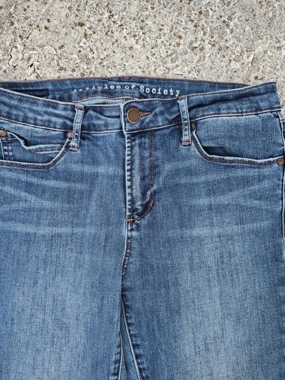 Articles of Society Women Jeans Blue Denim Slim Fit Jeans Size 28 - Picture 9 of 11